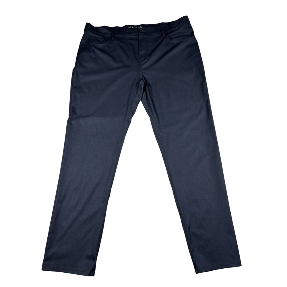TravisMathew Mens Black Golf Performance Pants Size 42 5-Pocket Straight Leg
